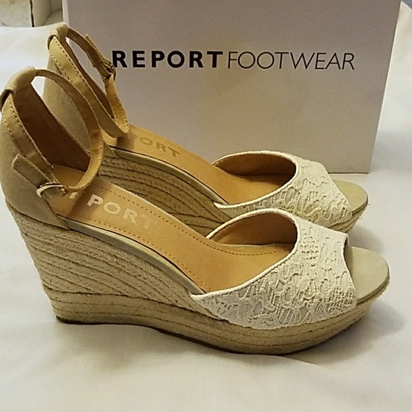 report shoes wedges